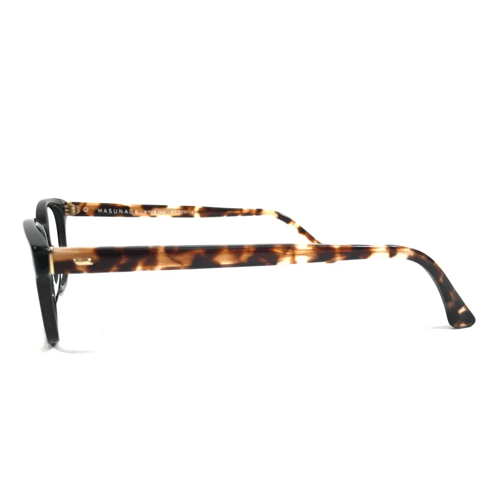 Masunaga Eyeglasses Frames 095 Black Tortoise Cat Eye Full Rim 46-19-145
